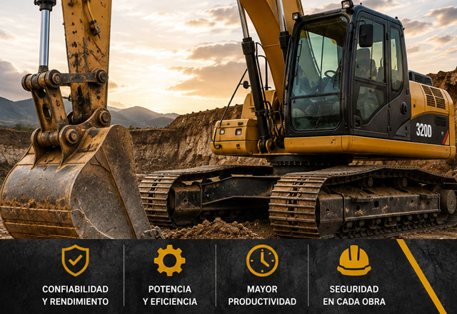 Renta de Excavadora CAT 320D Su capacidad y rendimiento la convierten en una excelente opción para proyectos que requieren productividad y precisión. Renta de Excavadora CAT 320D Su capacidad y rendimiento la convierten en una excelente opción para proyectos que requieren productividad y precisión.